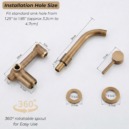 Artisanal Brass Wall-Mount Faucet Collection