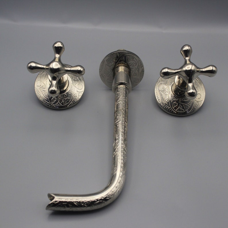 Luxury Brass Vessel Sink with Wall Mount Faucet