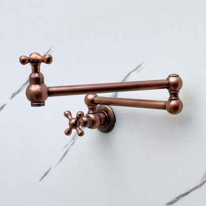Antique Copper Wall Mount Pot Filler