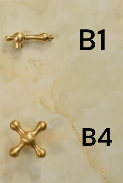 Vintage Unlacquered Brass Pot Filler Faucet