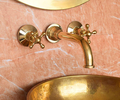 Engraved Moroccan Wall-Mount Faucet