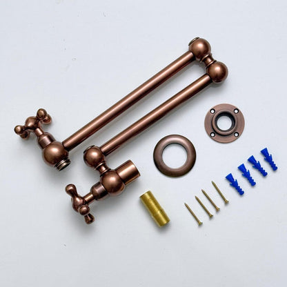 Antique Copper Wall Mount Pot Filler
