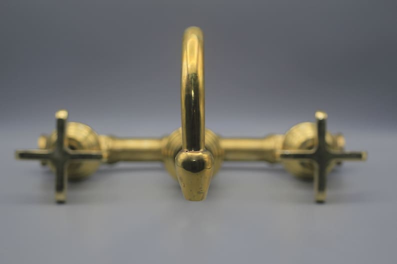 Antique Copper Wall-Mount Bridge Faucet