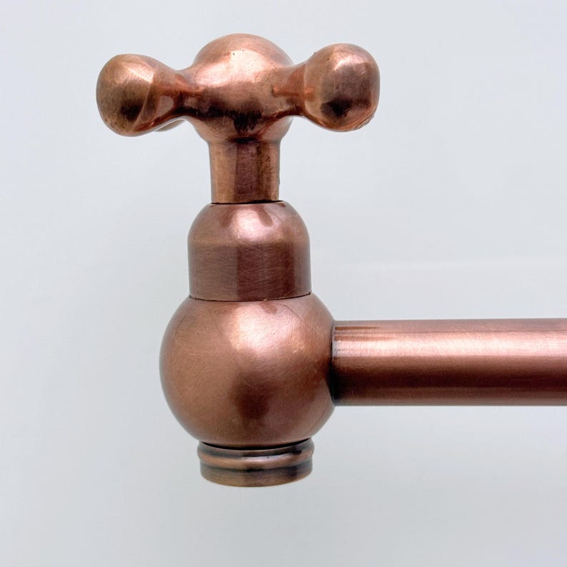 Antique Copper Wall Mount Pot Filler