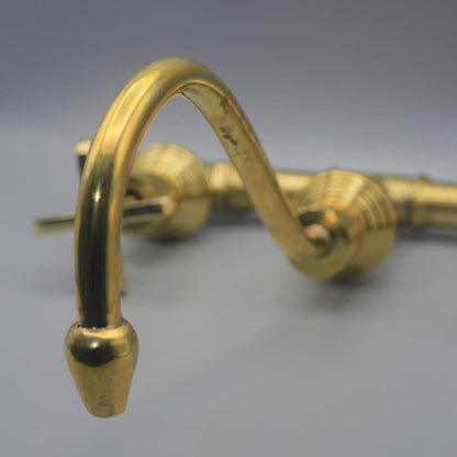 Antique Copper Wall-Mount Bridge Faucet
