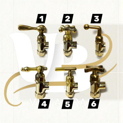 Luxury Unlacquered Brass Wall Pot Filler Faucet
