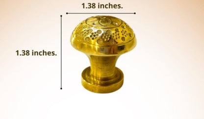 Brass Ball Cabinet Knobs Engraved Drawer Pulls Handles
