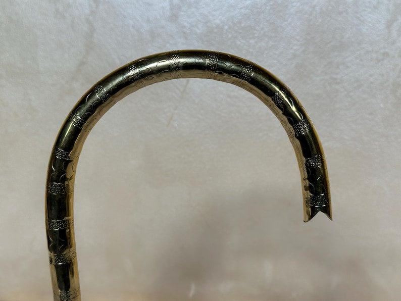 Artisan Engraved Brass Tall Vessel Faucet