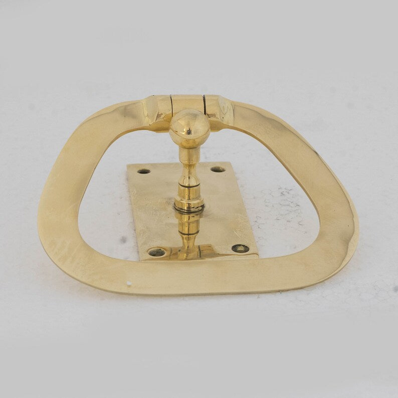 Handmade Unlacquered Brass Towel Holder