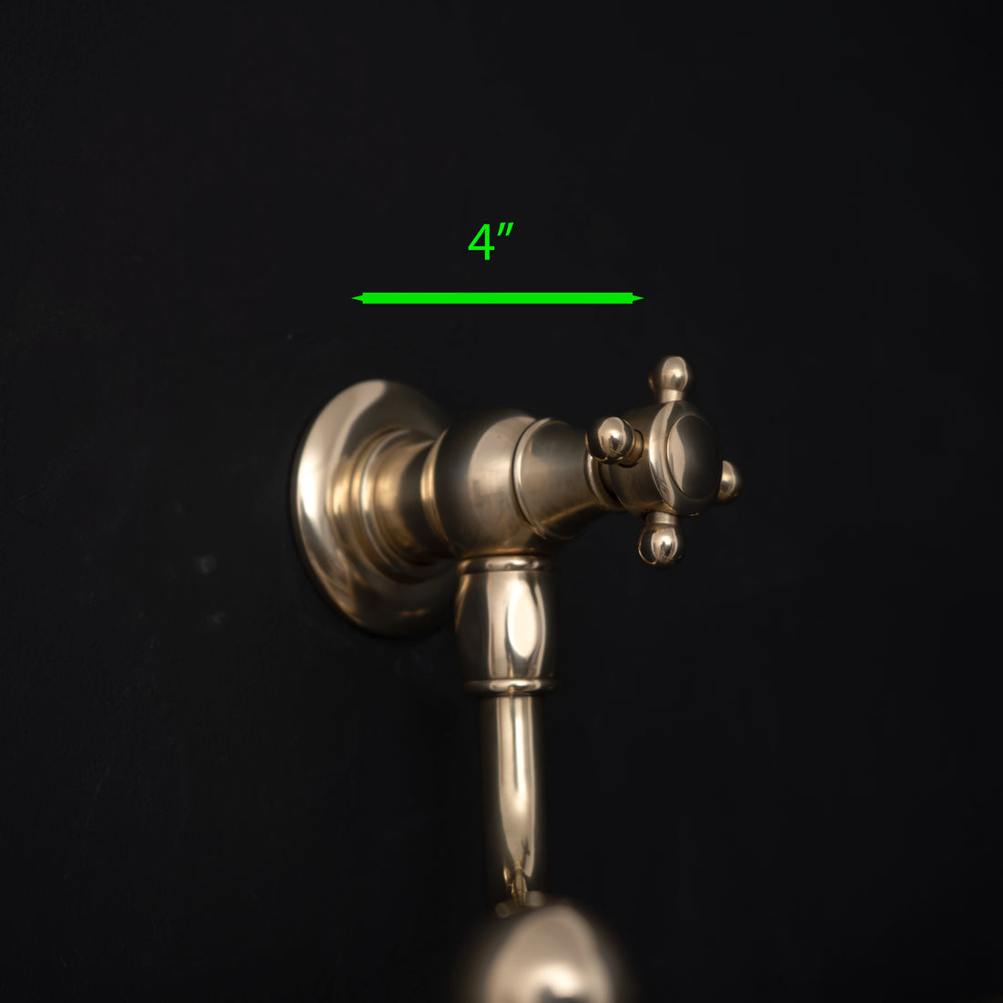 Artisan Brass Wall-Mounted Folding Pot Filler