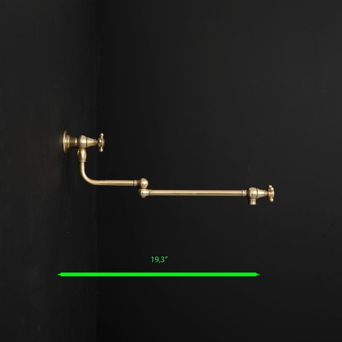 Artisan Brass Wall-Mounted Folding Pot Filler