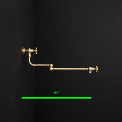 Artisan Brass Wall-Mounted Folding Pot Filler