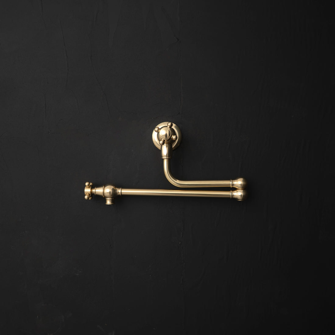 Artisan Brass Wall-Mounted Folding Pot Filler