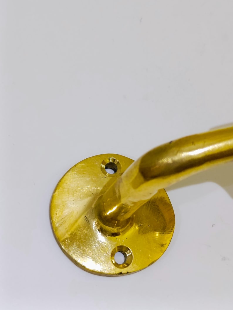 Engraved Brass Bathroom Towel Rack