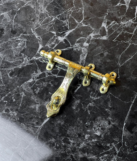 Vintage Brass Sliding Bolt Door Lock