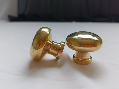 Unlacquered Brass Cabinet Knobs