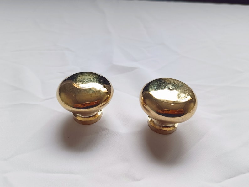 Unlacquered Brass Cabinet Knobs