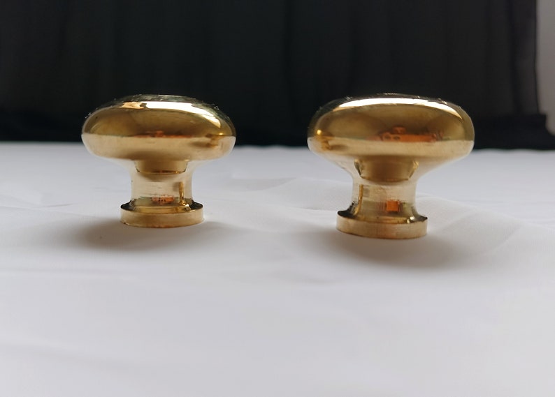 Unlacquered Brass Cabinet Knobs