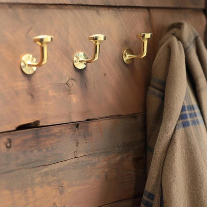 Handcrafted Solid Brass Wall Hooks Decorative & Timeless Design