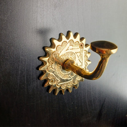 Handcrafted Solid Brass Wall Hooks Decorative & Timeless Design