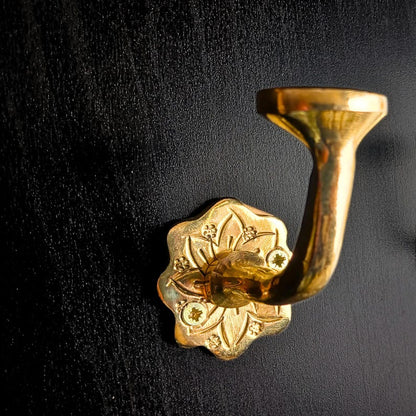 Handcrafted Solid Brass Wall Hooks Decorative & Timeless Design
