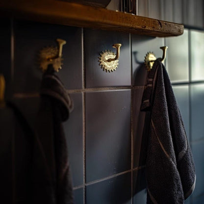 Handcrafted Solid Brass Wall Hooks Decorative & Timeless Design