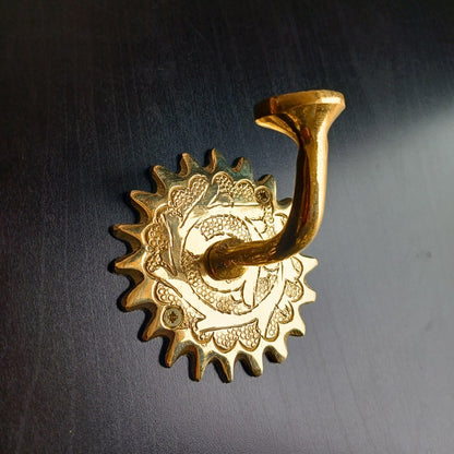 Handcrafted Solid Brass Wall Hooks Decorative & Timeless Design