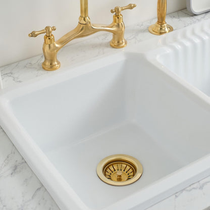 Unlacquered Brass Kitchen Sink Drain