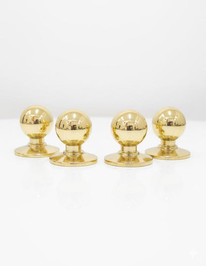 Unlacquered Brass Ball Cabinet Knobs Drawer Brass Knobs