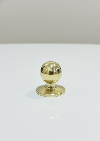 Unlacquered Brass Ball Cabinet Knobs Drawer Brass Knobs