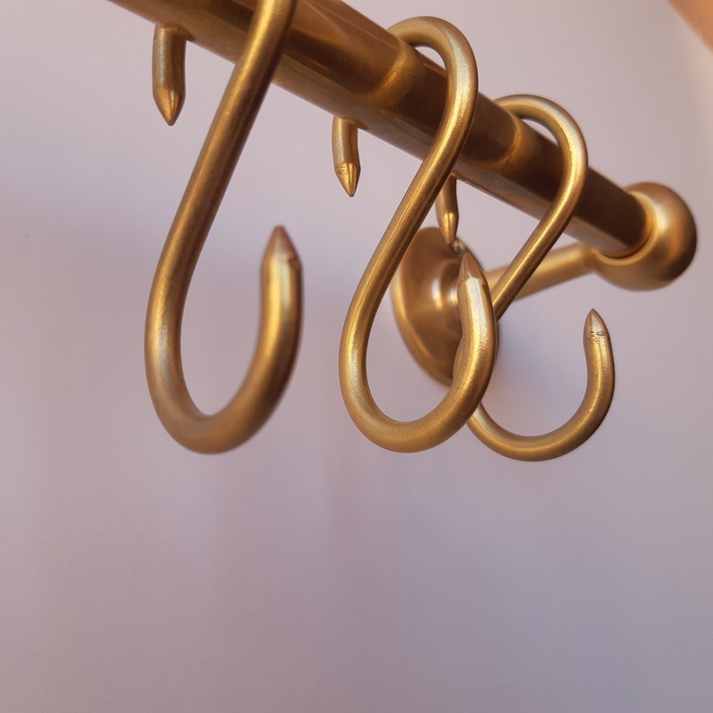 Handcrafted Unlacquered Brass Pot Rack