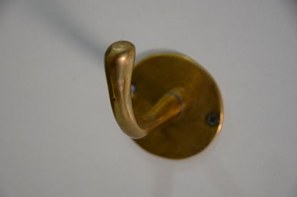 Unlacquered Solid Brass Hook Sets for Wall & Door