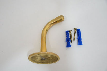 Unlacquered Solid Brass Hook Sets for Wall & Door