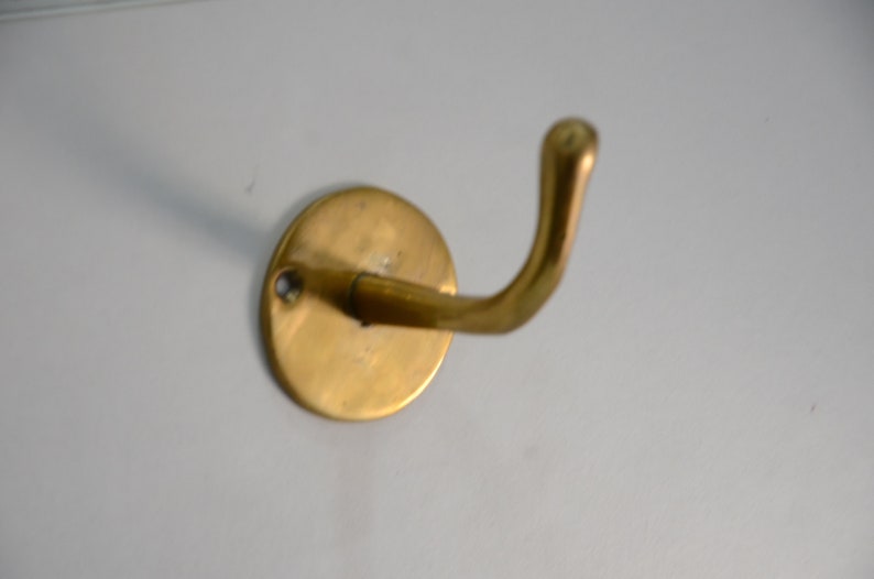 Unlacquered Solid Brass Hook Sets for Wall & Door