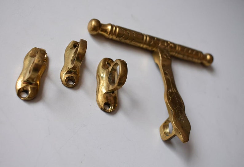 Solid Brass Sliding Door Bolt Vintage Door Latch Hardware
