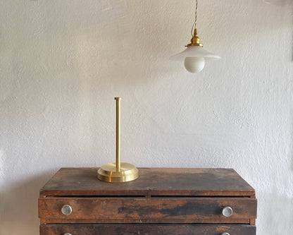 Unlacquered Brass Standing Paper Towel Holder