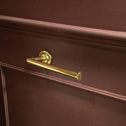 Unlacquered Brass Toilet Paper Holder For Bathroom, Solid Brass Wall Mount Toilet Roll Holder