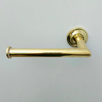 Unlacquered Brass Toilet Paper Holder For Bathroom, Solid Brass Wall Mount Toilet Roll Holder