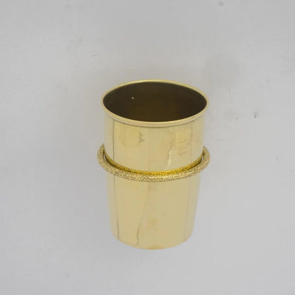 Brass Wall-Mounted Toothbrush Holder for Bathroom Cup