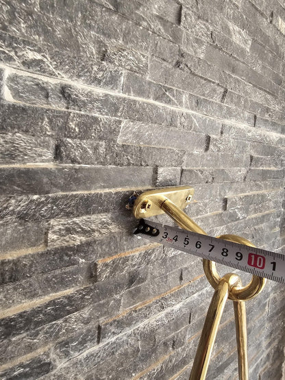 Handmade Unlacquered Brass Towel Ring