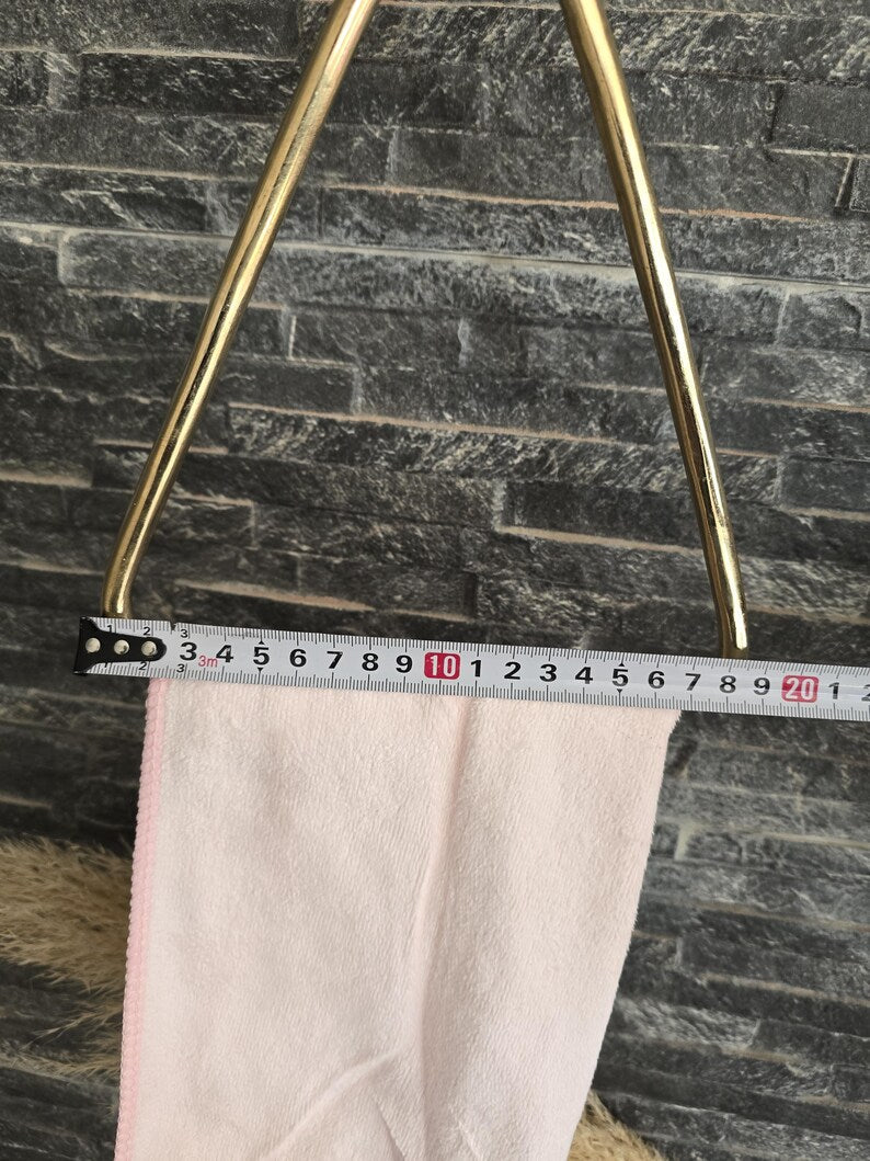 Handmade Unlacquered Brass Towel Ring