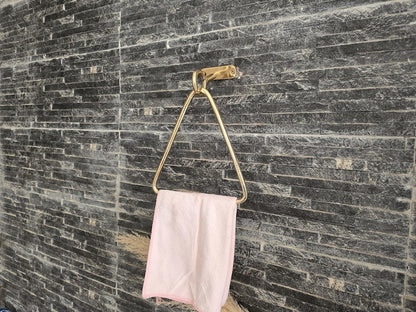 Handmade Unlacquered Brass Towel Ring