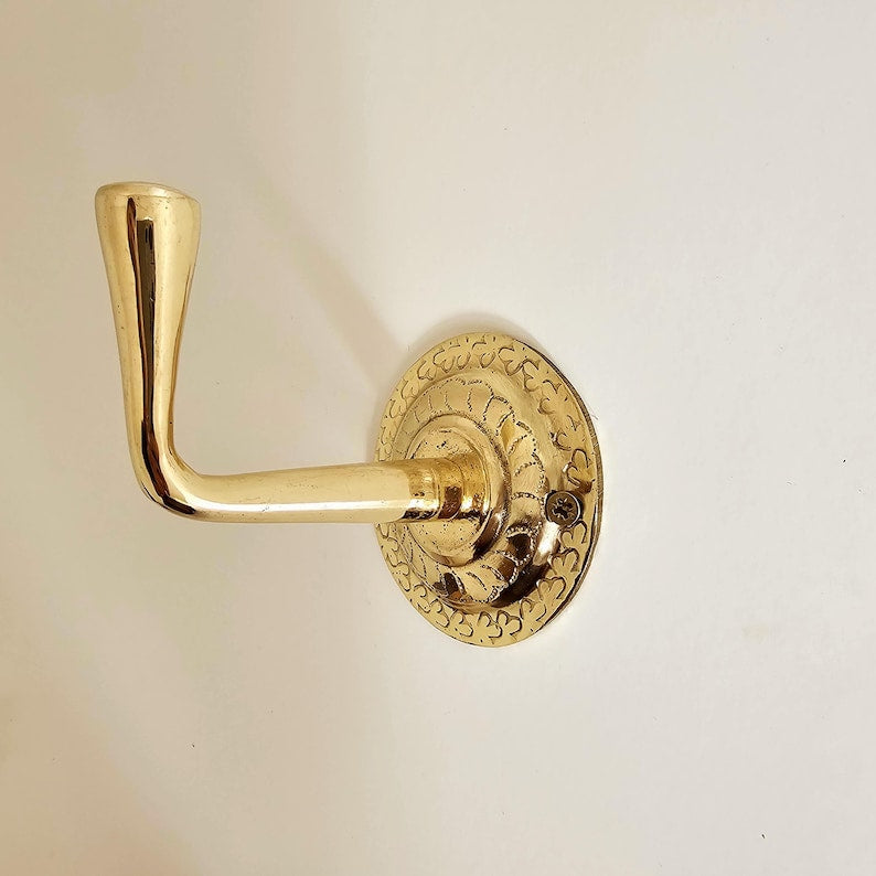 Unlacquered Handmade Towel & Coat Hooks