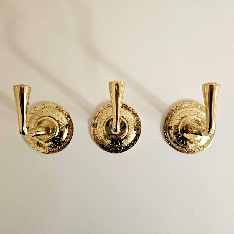 Unlacquered Handmade Towel & Coat Hooks