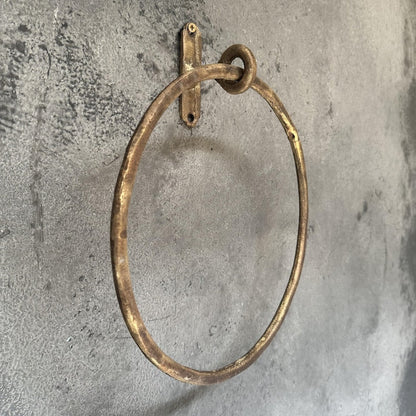 Antique Brass Hand Towel Ring