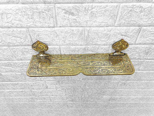 Handmade Brass Wall Shelf for Bathroom & Kitchen