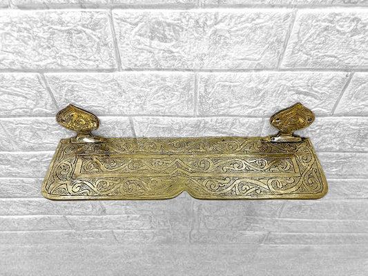 Handmade Brass Wall Shelf for Bathroom & Kitchen