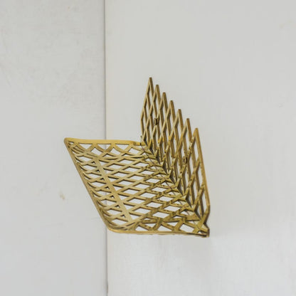 Unlacquered Brass Floating Shower Shelf