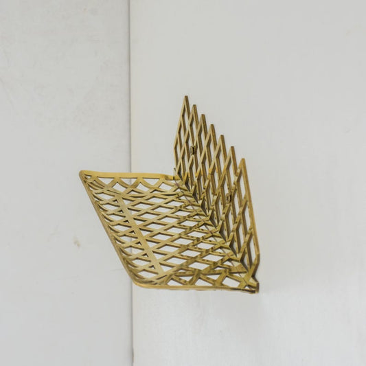 Unlacquered Brass Floating Shower Shelf