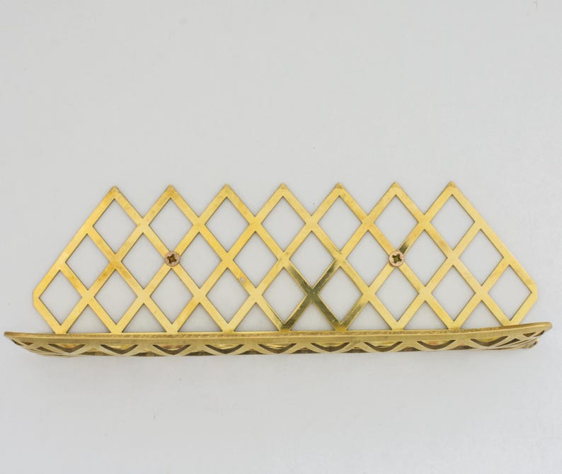 Unlacquered Brass Floating Shower Shelf